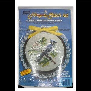 Creative Moments Hoop-To-It Stitch Kit Blue Jay